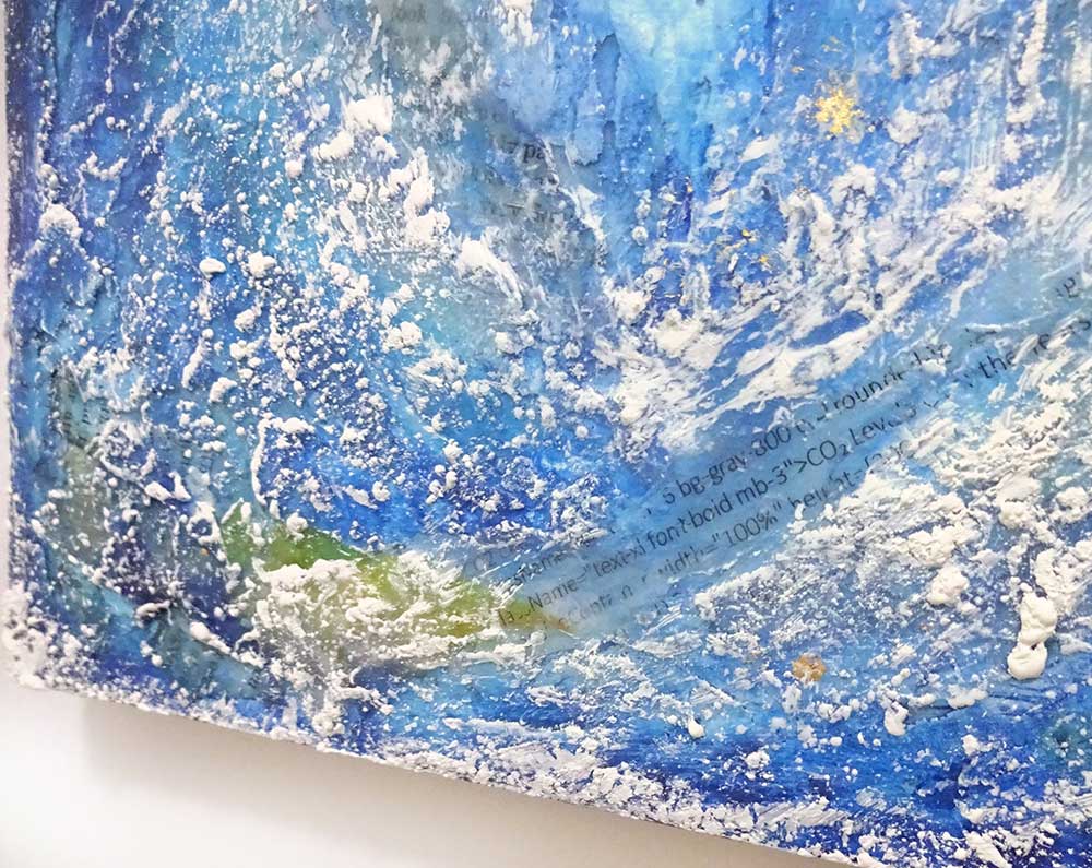 detail1 of Luminous Whisper-blue by Misako OBA