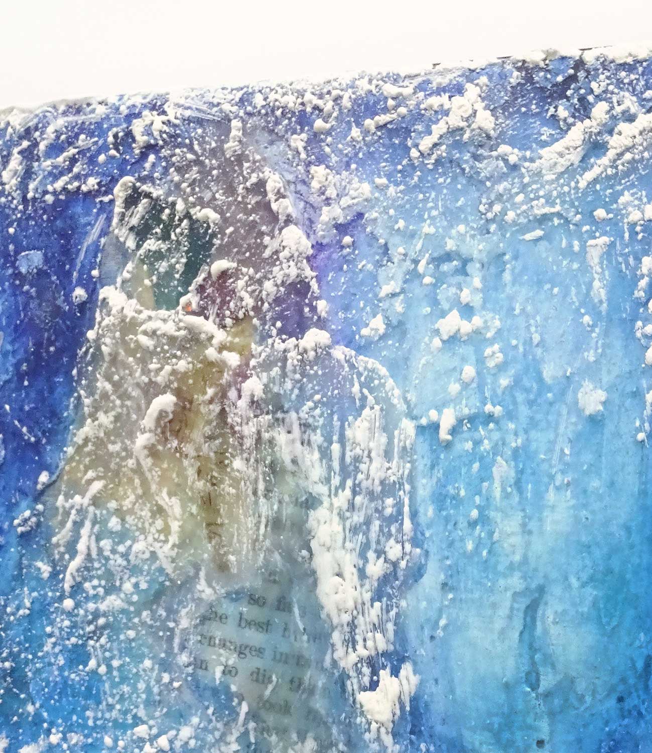 detail2 of Luminous Whisper-blue by Misako OBA