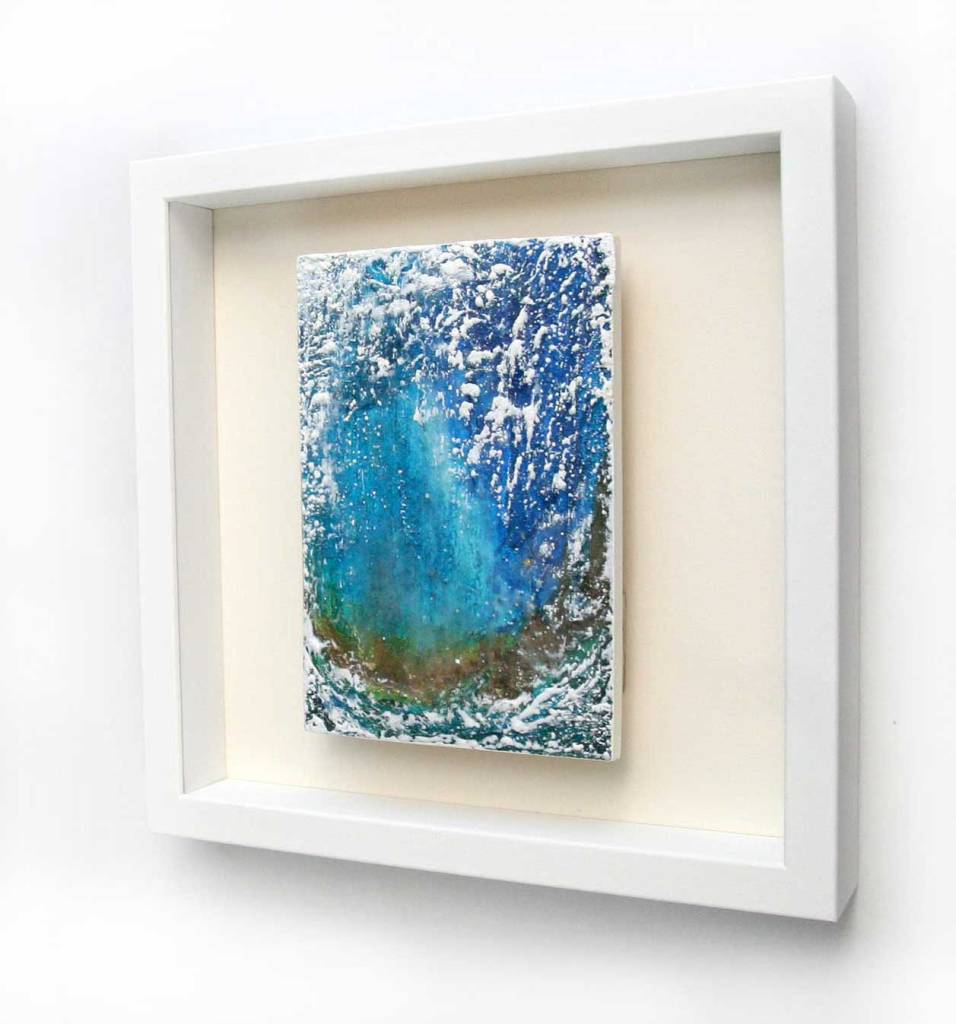 Framed White Breath #4 by Misako OBA