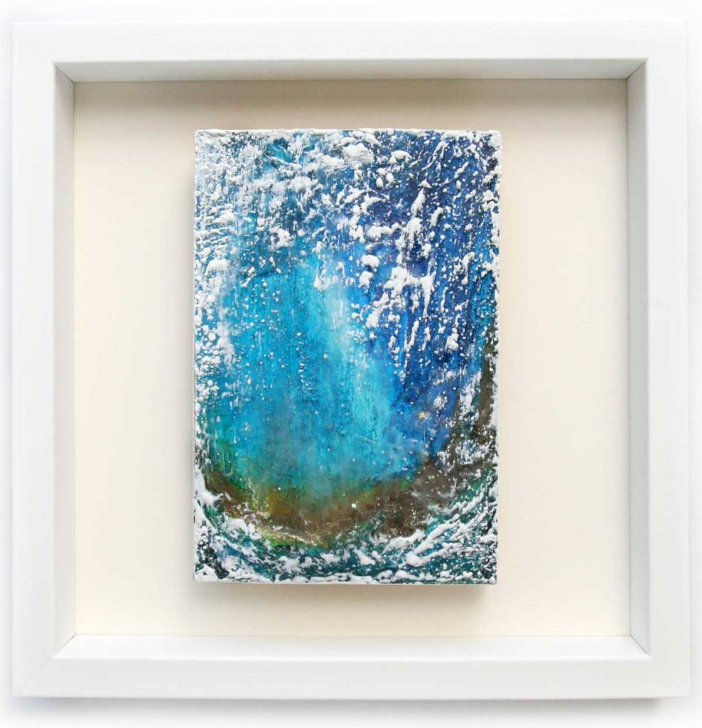 Framed White Breath #4 by Misako OBA