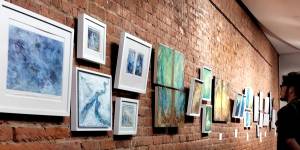 art at a gallery (Misako OBA's work)